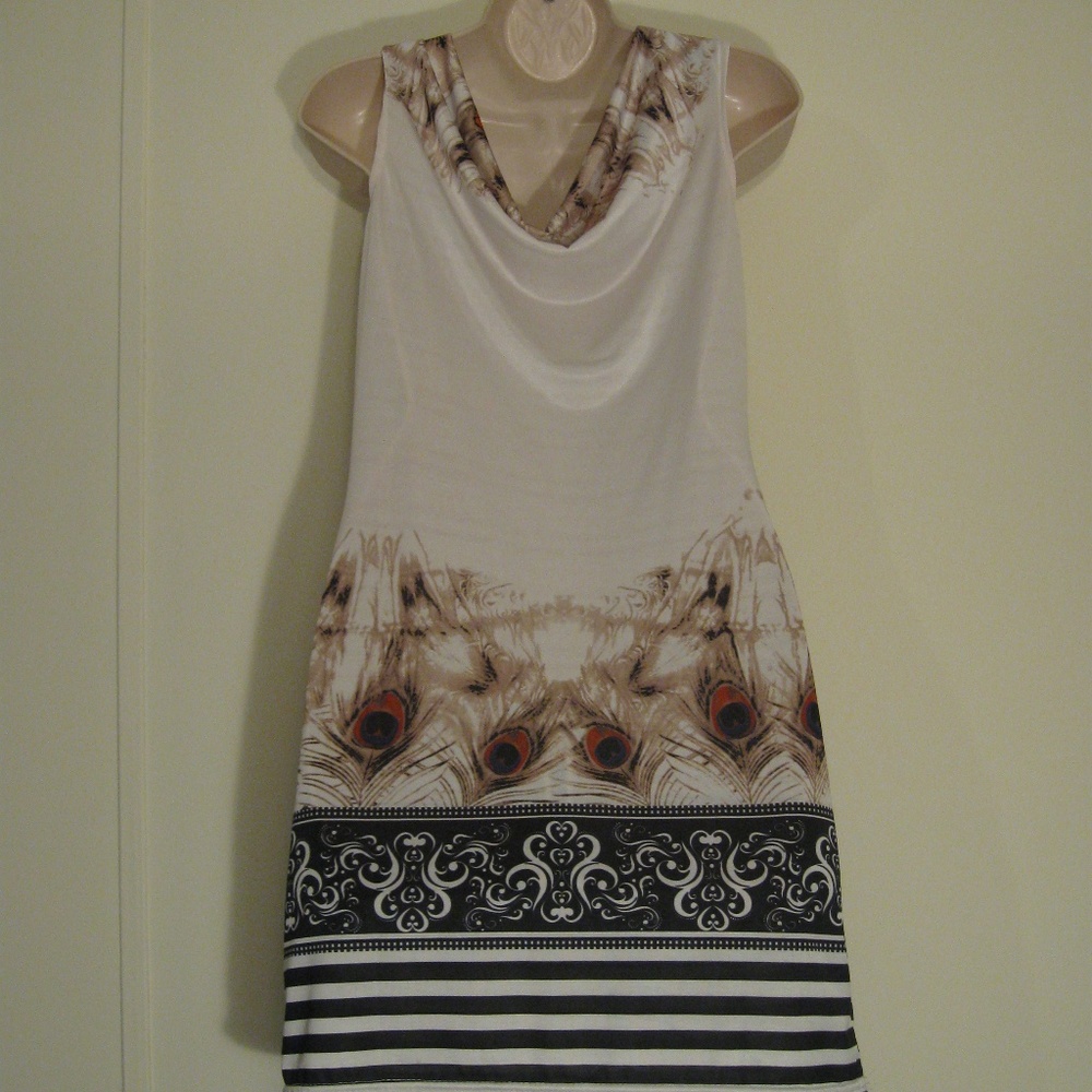 BOHO PEACOCK DRESS SUPER CUTE, SEXY STYLE - Picture 6 of 7